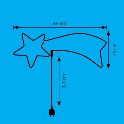 LED Vonkajšia vianočná dekorácia LED/10W/230V IP44