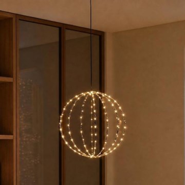 LED vonkajšia vianočná dekorácia LED/2,1W/230V priemer 40 cm IP44 teplá biela