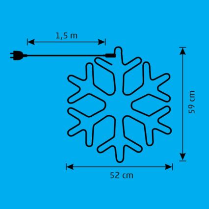 LED Vonkajšia vianočná dekorácia LED/26W/230V IP44