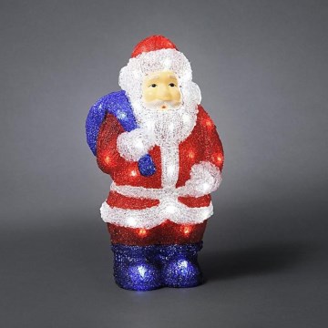 LED Vonkajšia vianočná dekorácia SANTA CLAUS 48xLED/230V/24V IP44