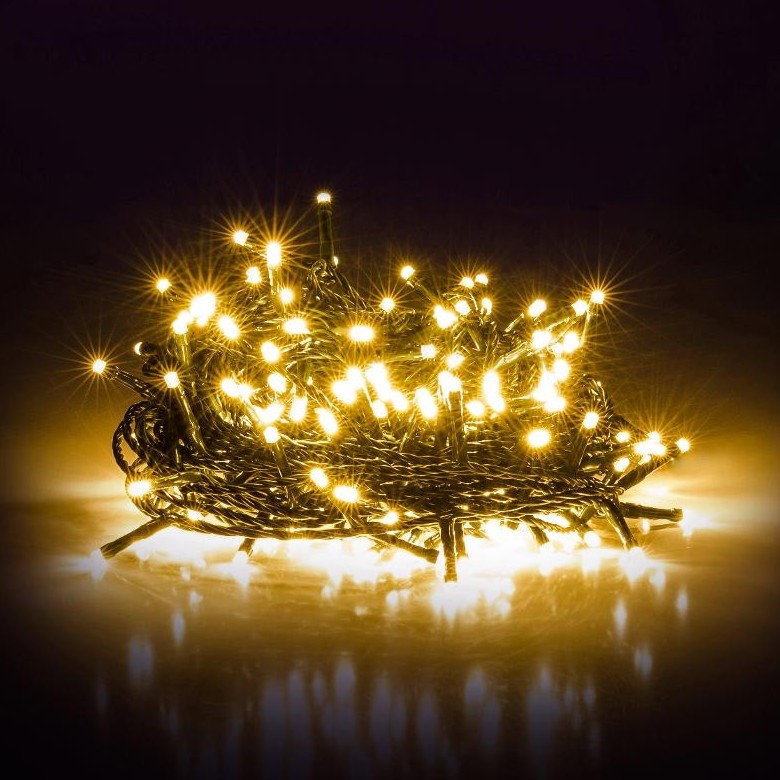 LED Vonkajšia vianočná reťaz 1000xLED 105m teplá biela IP44