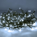 LED vonkajšia vianočná reťaz 100×LED/8 funkcií 13 m IP44 studená biela