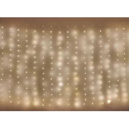 LED Vonkajšia vianočná reťaz 180xLED/8 funkcií 6,7 m IP44 teplá biela