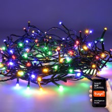 LED Vonkajšia vianočná reťaz 240xLED/8 funkcií 17m Wi-Fi Tuya IP44 multicolor/teplá biela