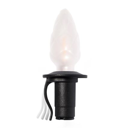 LED vonkajší vianočný reťazec CONE FILAMENT 20xE10 19m farebná/teplá biela IP44, Vyrobené v ČR