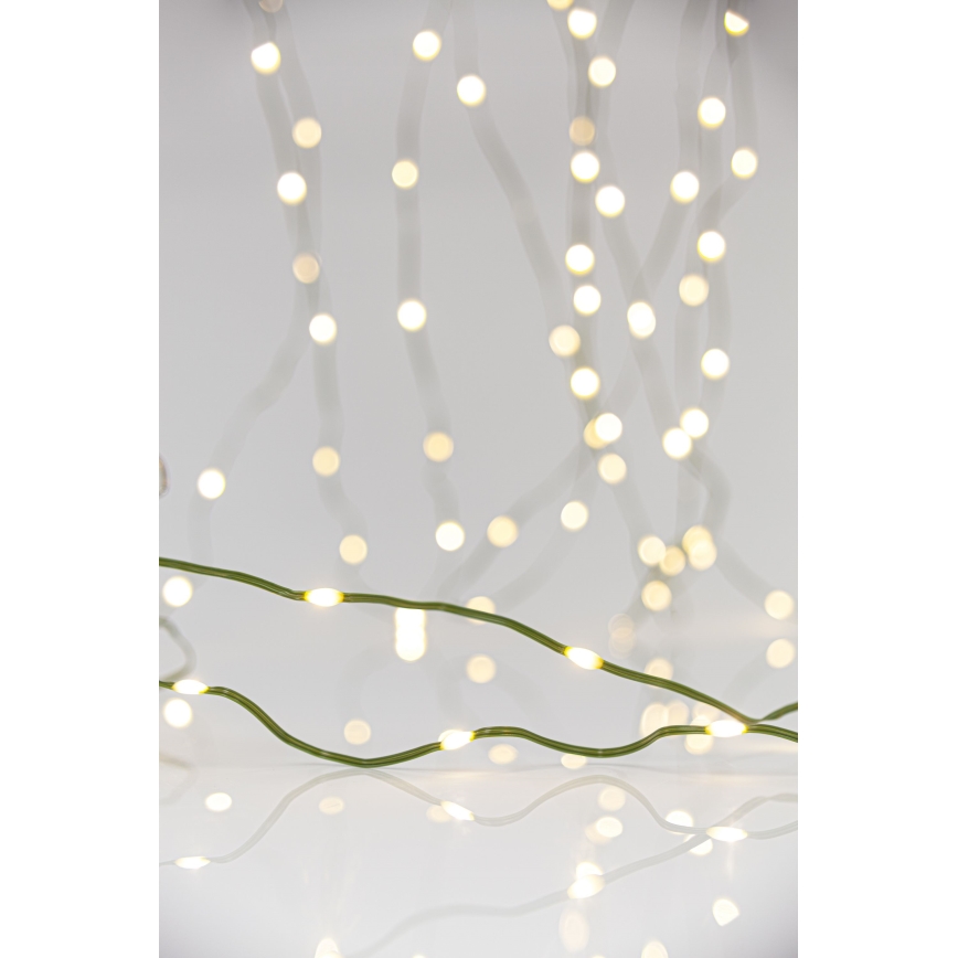 LED Vonkajšia vianočná reťaz LINE 700xLED/8 funkcií 40 m IP44 teplá biela
