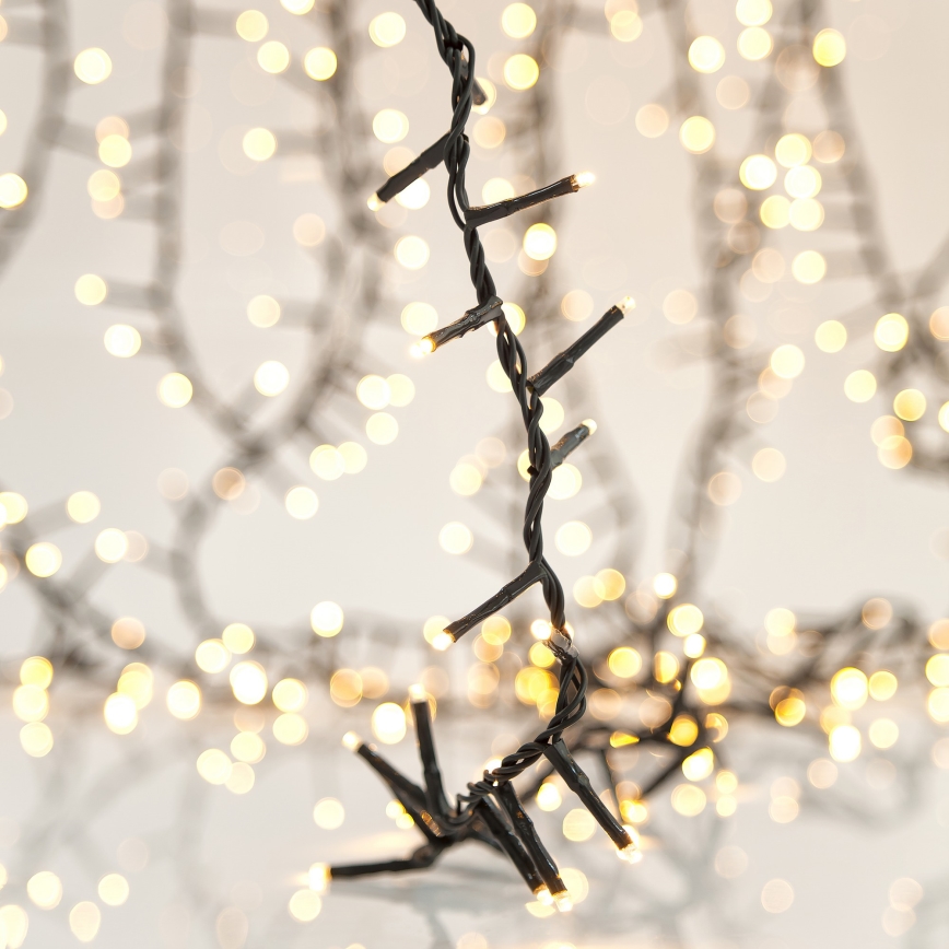 LED Vonkajšia vianočná svetelná reťaz SNAKE 800xLED/12W/230V 19,1 m IP44 teplá biela