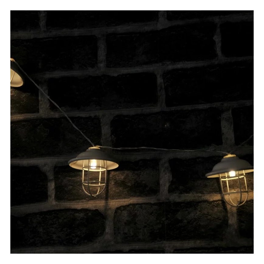 LED Vonkajšie dekoračné osvetlenie LOFT 10xLED/2xAA