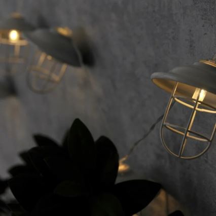LED Vonkajšie dekoračné osvetlenie LOFT 10xLED/2xAA