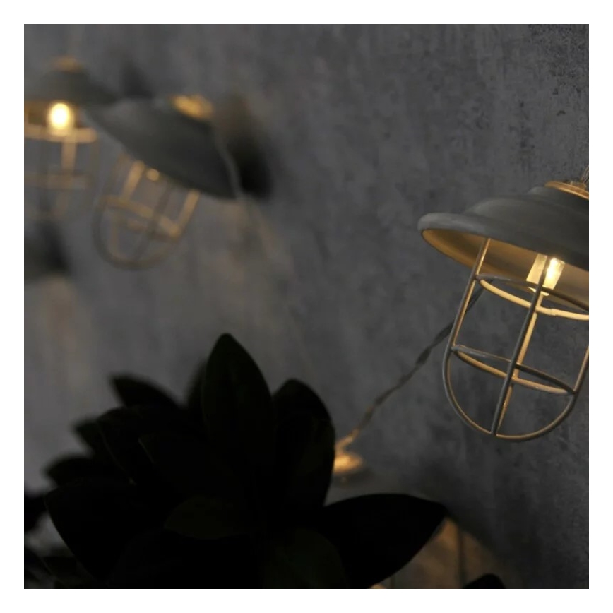 LED Vonkajšie dekoračné osvetlenie LOFT 10xLED/2xAA