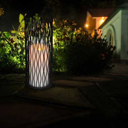 LED Vonkajšie dekoračné svietidlo NYBORG LED/2xAA 35 cm IP44 teplá biela