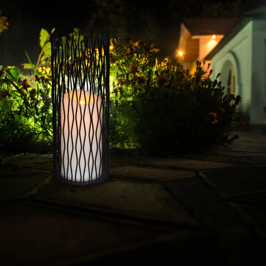 LED Vonkajšie dekoračné svietidlo NYBORG LED/2xAA 35 cm IP44 teplá biela