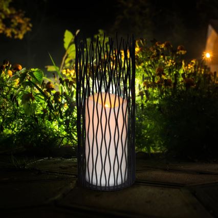 LED Vonkajšie dekoračné svietidlo NYBORG LED/2xAA 35 cm IP44 teplá biela