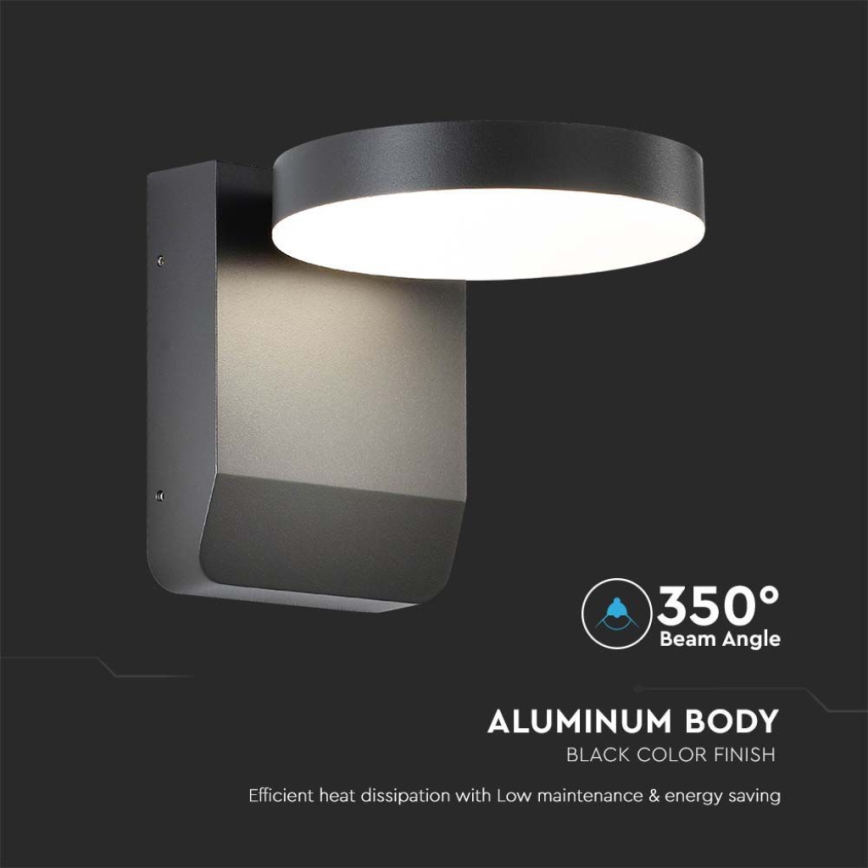 LED Vonkajšie nástenné flexibilné svietidlo LED/17W/230V IP65 3000K čierna