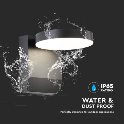 LED Vonkajšie nástenné flexibilné svietidlo LED/17W/230V IP65 3000K čierna