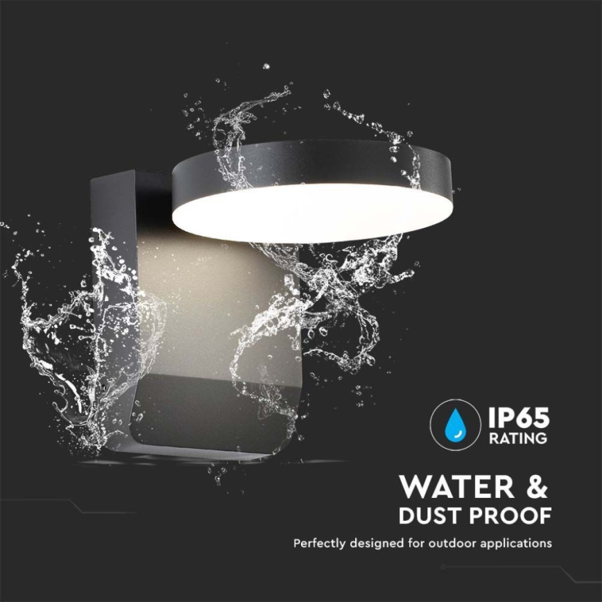 LED Vonkajšie nástenné flexibilné svietidlo LED/17W/230V IP65 3000K čierna