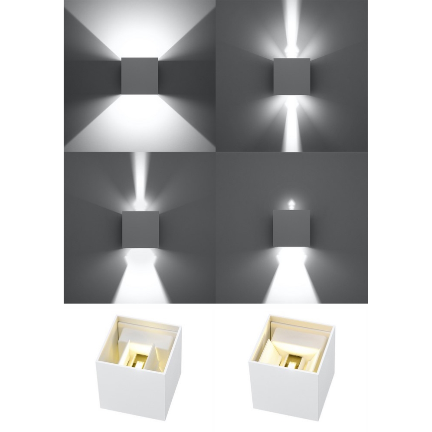 LED Vonkajšie nástenné svietidlo 1xLED/12W/230V IP54