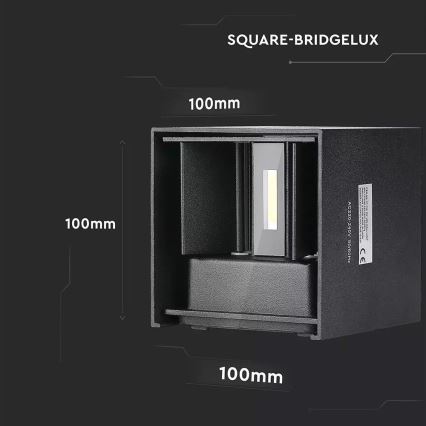 LED Vonkajšie nástenné svietidlo 1xLED/6W/230V IP65