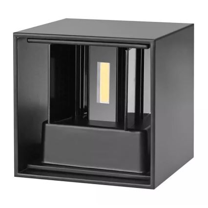 LED Vonkajšie nástenné svietidlo 2xLED/3W/230V IP54 čierna