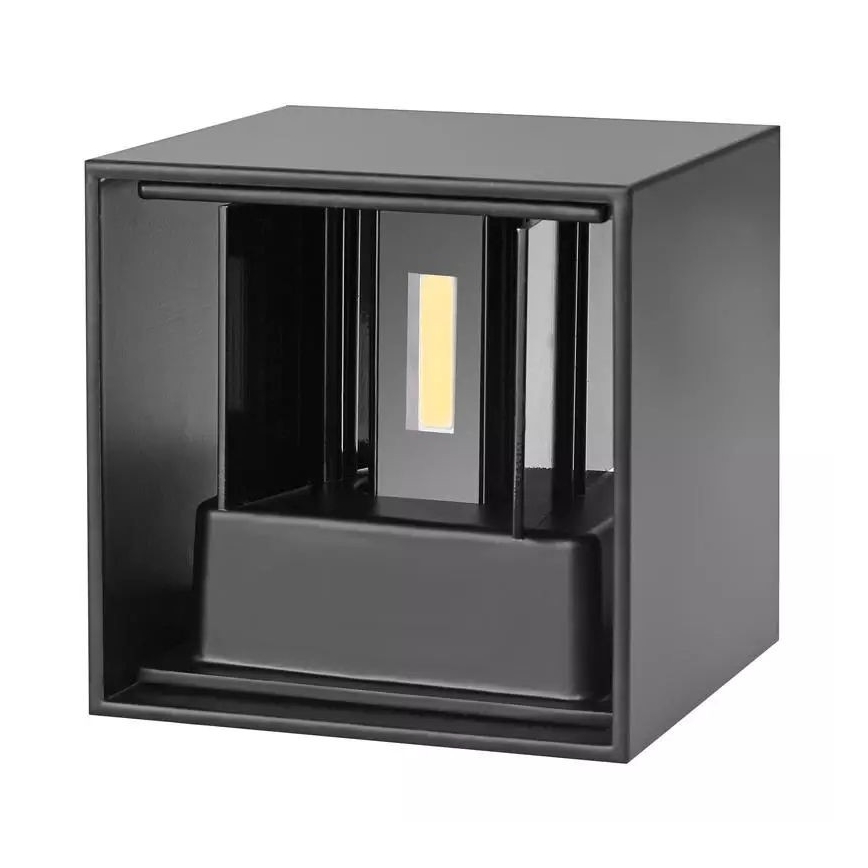 LED Vonkajšie nástenné svietidlo 2xLED/3W/230V IP54 čierna