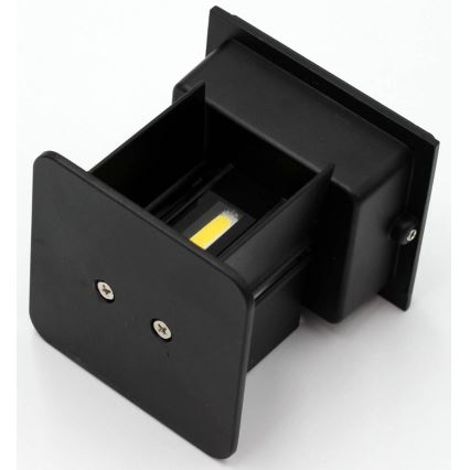 LED Vonkajšie nástenné svietidlo 2xLED/3W/230V IP54 čierna