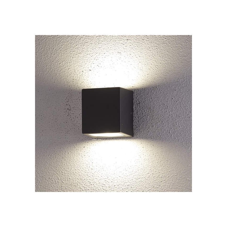 LED Vonkajšie nástenné svietidlo 2xLED/5W/230V 4000K IP54 čierna