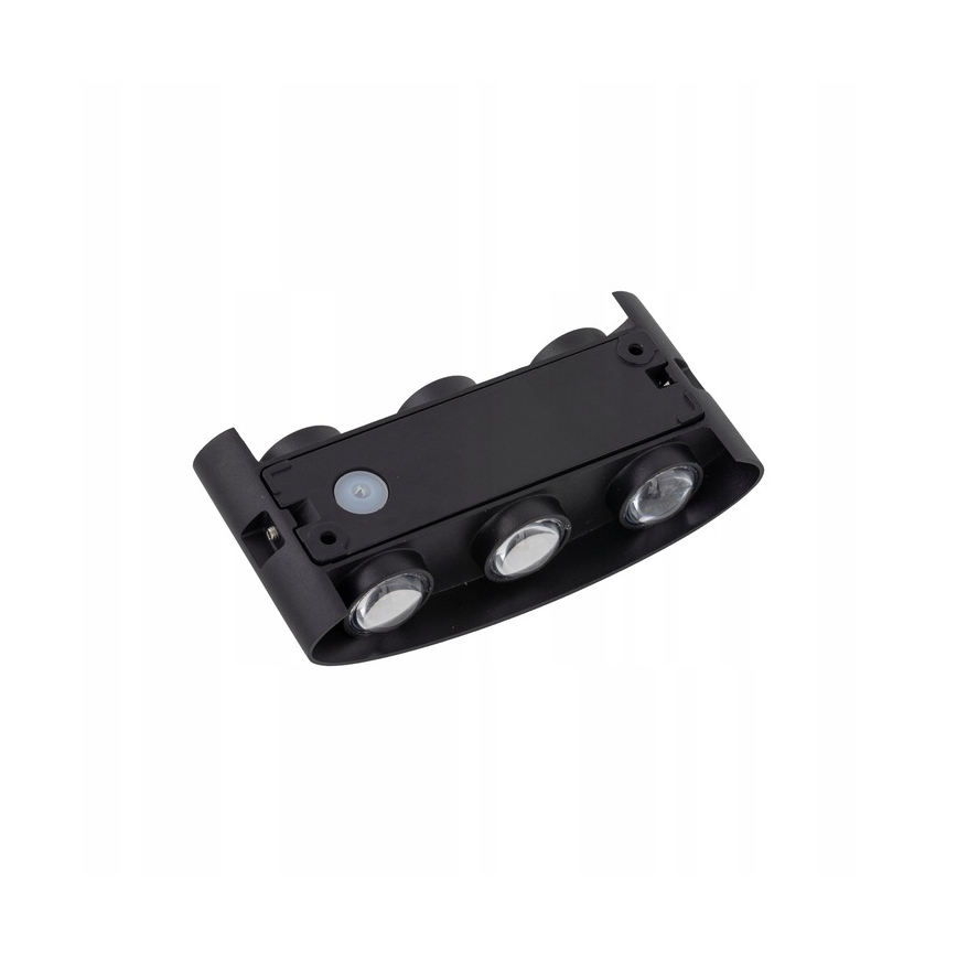 LED Vonkajšie nástenné svietidlo ARROW 6xLED/1W/230V IP54 čierna