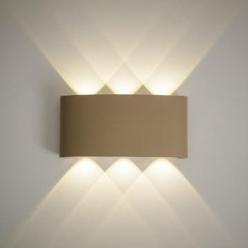 LED vonkajšie nástenné svietidlo ARROW LED/6W/230V IP54 béžová