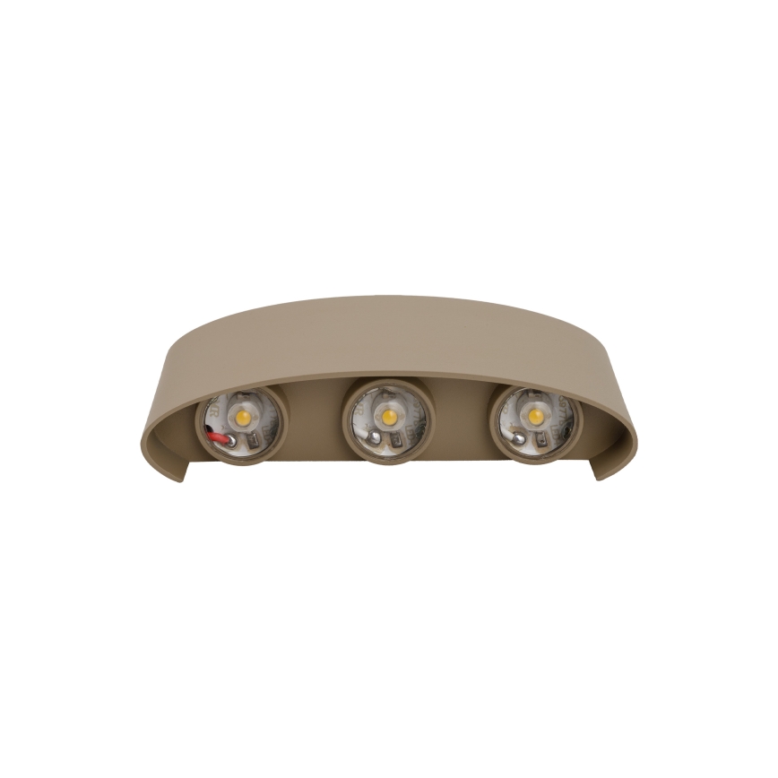 LED vonkajšie nástenné svietidlo ARROW LED/6W/230V IP54 béžová