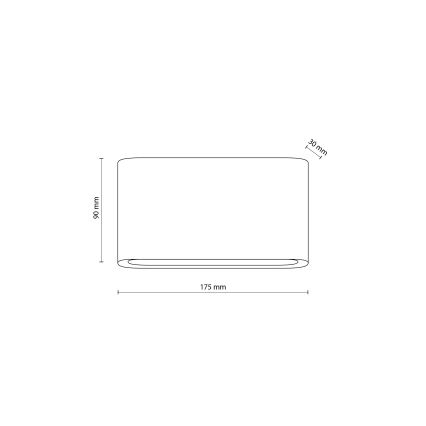 LED Vonkajšie nástenné svietidlo ARWENA 2xLED/6W/230V IP54 čierna