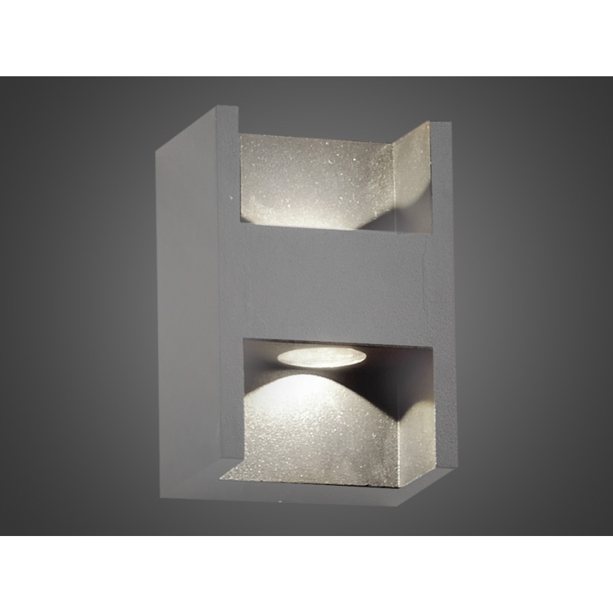 LED Vonkajšie nástenné svietidlo CISSA 2xLED/2W/230V IP54