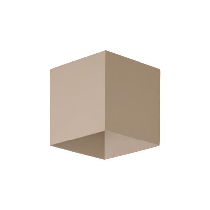 LED vonkajšie nástenné svietidlo CUBE LED/10W/230V IP54 béžové