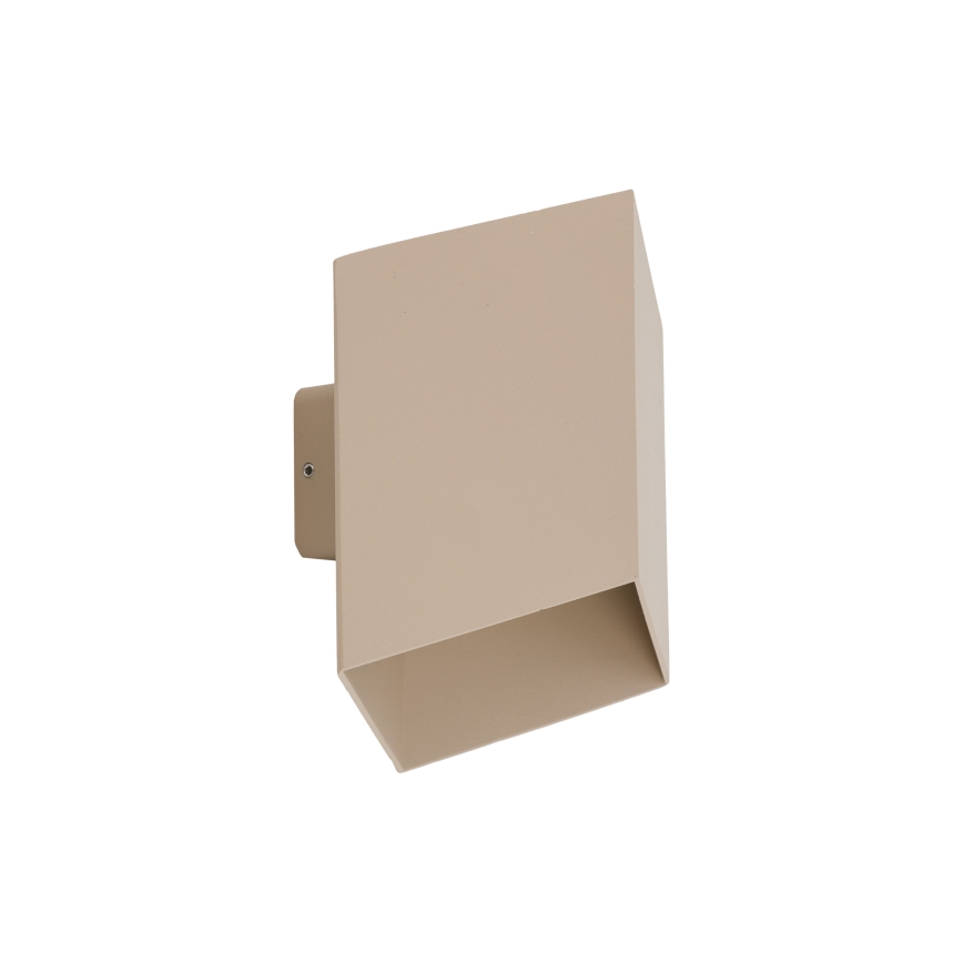 LED vonkajšie nástenné svietidlo CUBE LED/10W/230V IP54 béžové