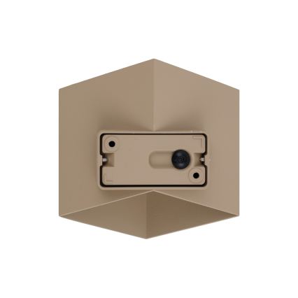 LED vonkajšie nástenné svietidlo CUBE LED/10W/230V IP54 béžové