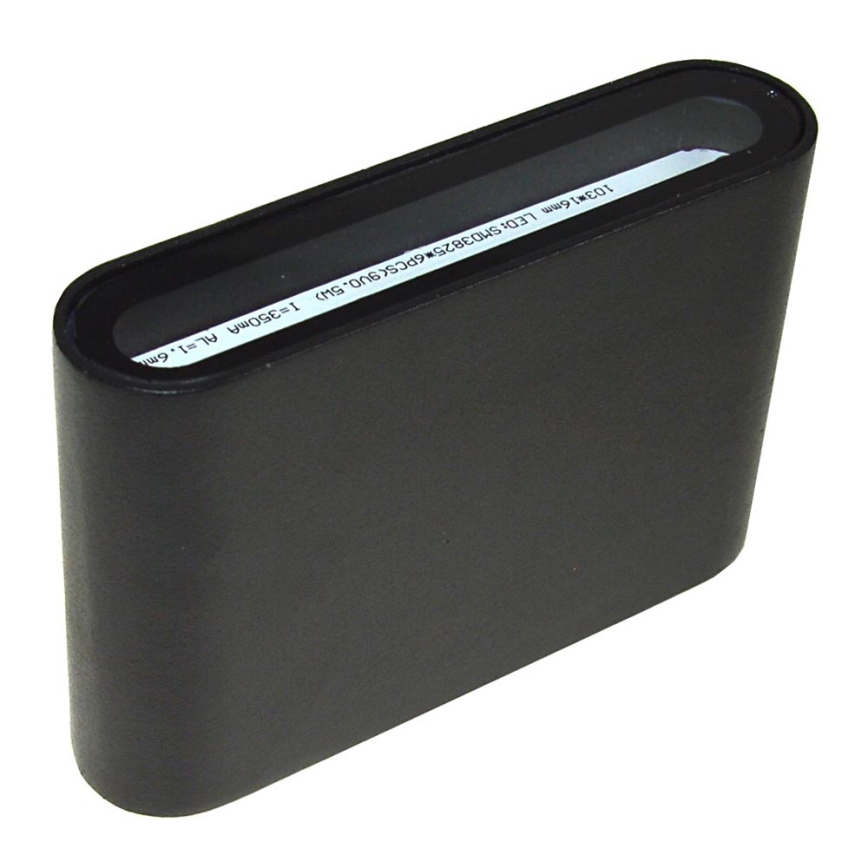 LED Vonkajšie nástenné svietidlo FLOW LED/3W/230V IP54 čierna
