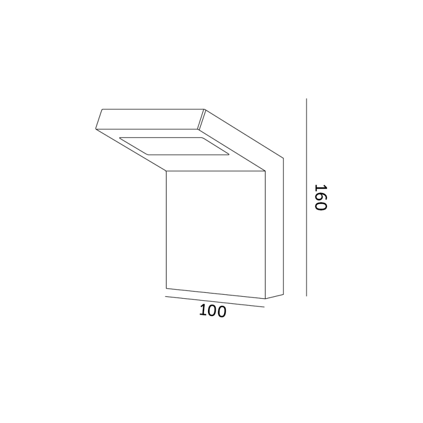 LED Vonkajšie nástenné svietidlo INDUO K LED/10W/230V 4000K IP54