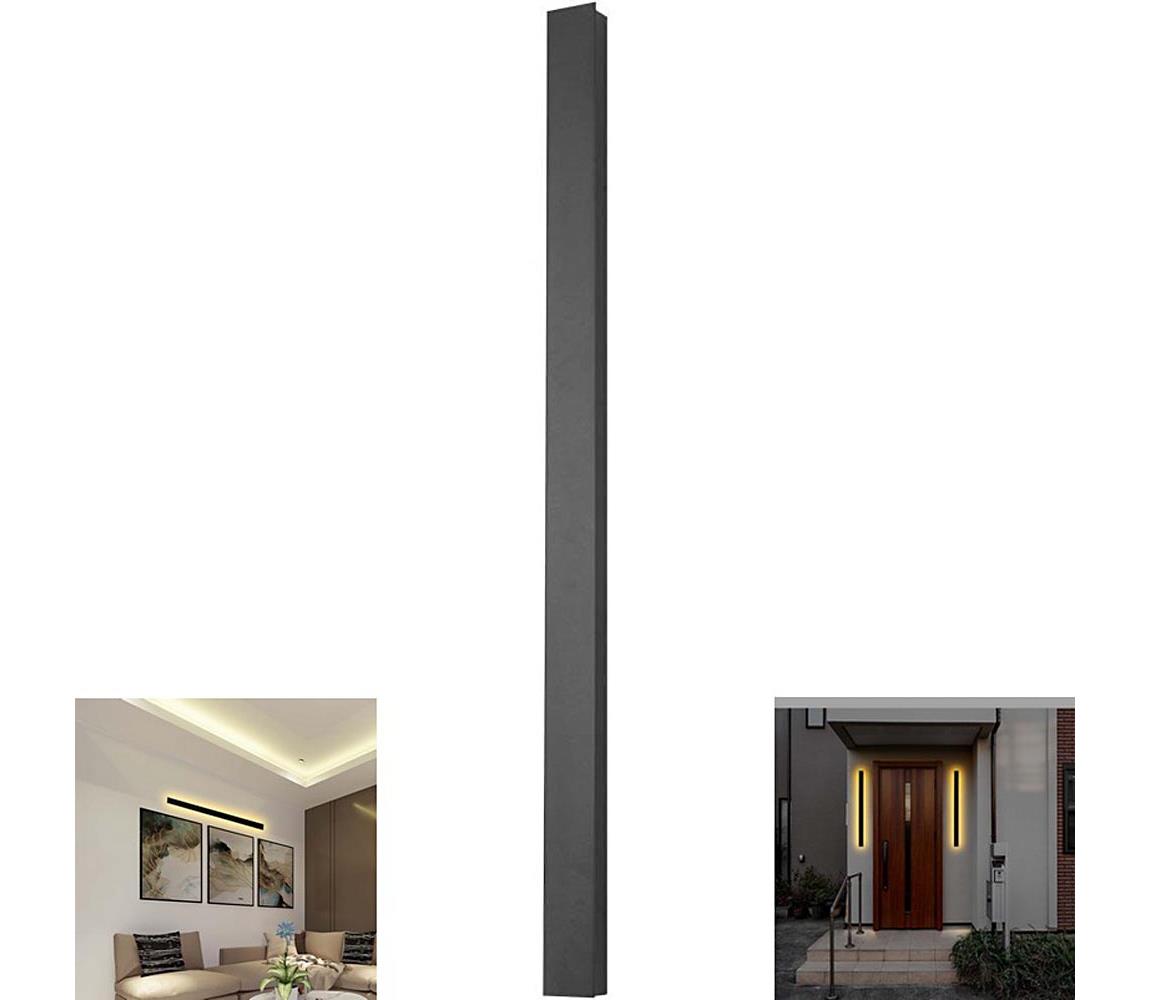 LED Vonkajšie nástenné svietidlo LED/10W/230V 4000K IP65 51 cm čierna 10428