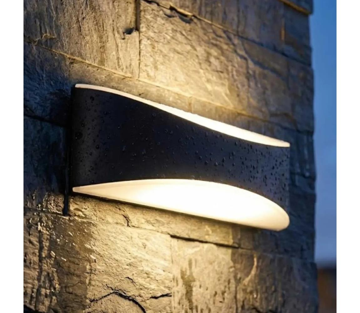 LED vonkajšie nástenné svietidlo LED/10W/230V IP65 čierne SCD 04 L