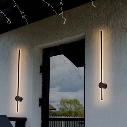 LED Vonkajšie nástenné svietidlo LED/12W/230V 4000K IP65 čierna