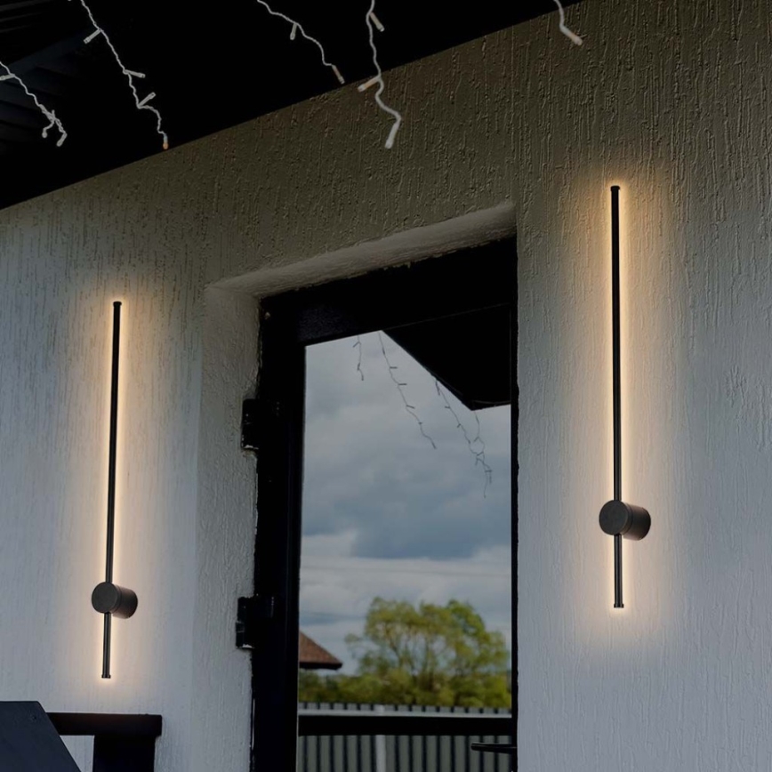 LED Vonkajšie nástenné svietidlo LED/12W/230V 4000K IP65 čierna
