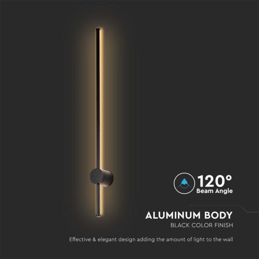 LED Vonkajšie nástenné svietidlo LED/12W/230V 4000K IP65 čierna
