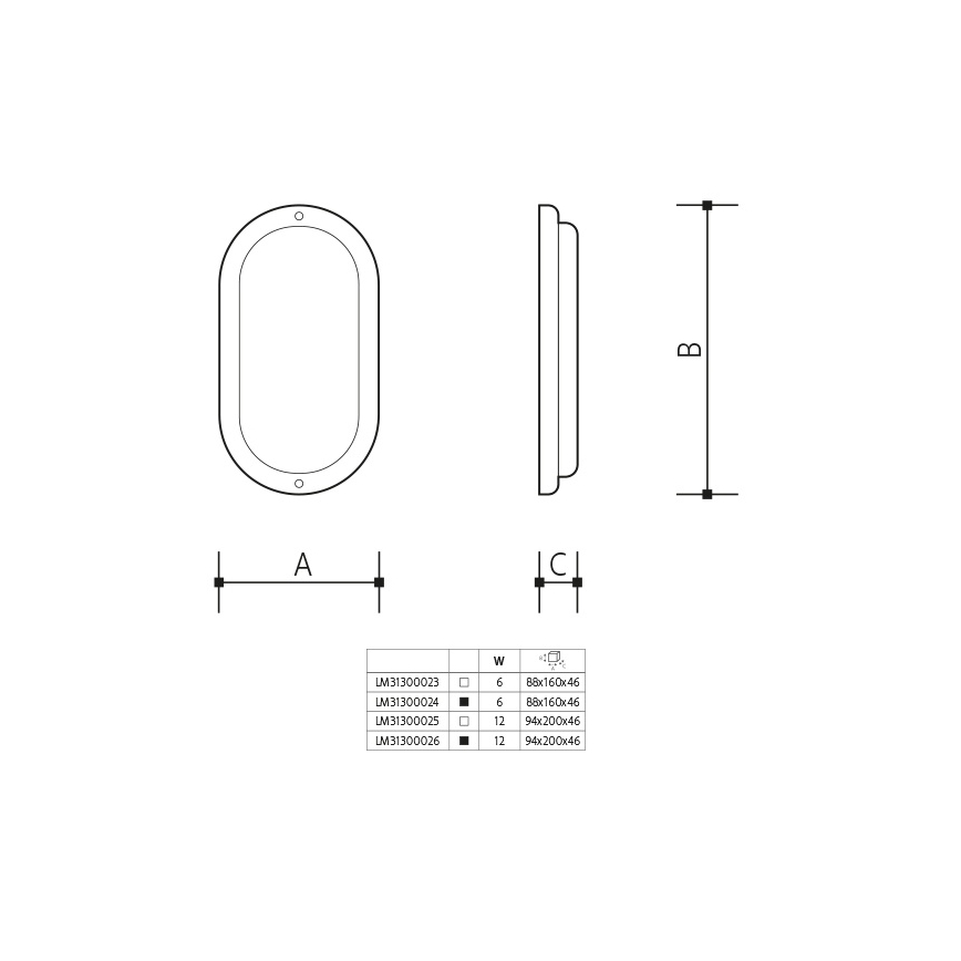 LED vonkajšie nástenné svietidlo LED/12W/230V IP54 čierne