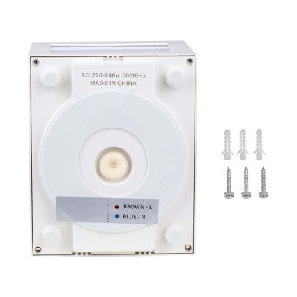 LED Vonkajšie nástenné svietidlo LED/12W/230V IP65 4000K biela