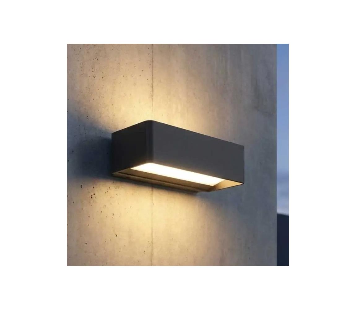 LED vonkajšie nástenné svietidlo LED/13W/230V IP65 čierne SCD02L