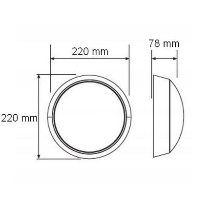 LED Vonkajšie nástenné svietidlo LED/15W/230V 4000K IP65