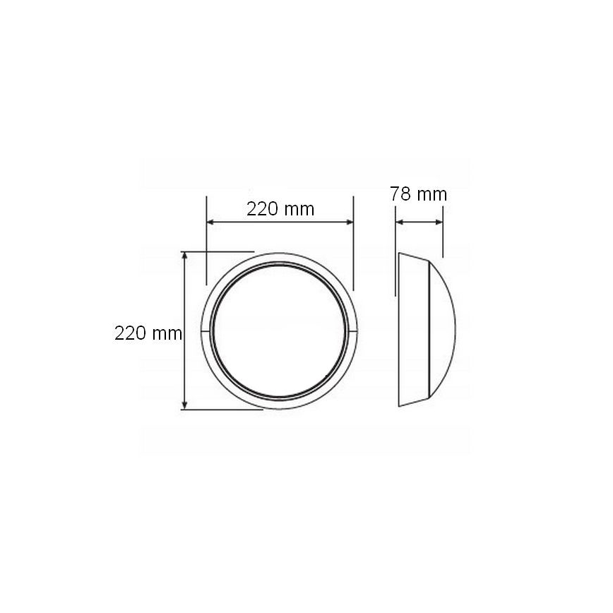 LED Vonkajšie nástenné svietidlo LED/15W/230V 4000K IP65