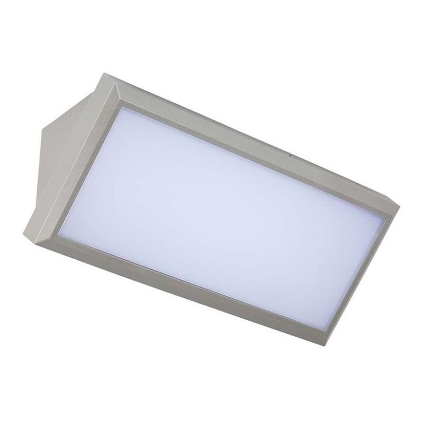 LED Vonkajšie nástenné svietidlo LED/20W/230V 3000K IP65 šedá