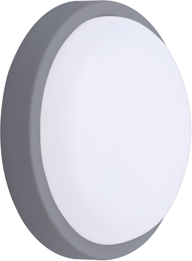 LED Vonkajšie nástenné svietidlo LED/20W/230V 4000K IP54 šedá guľatý