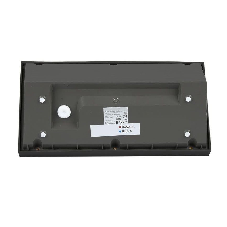 LED Vonkajšie nástenné svietidlo LED/20W/230V 6400K IP65 čierna