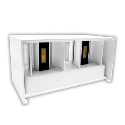LED vonkajšie nástenné svietidlo LED/24W/230V 3000K IP65 biela
